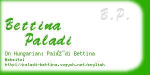 bettina paladi business card